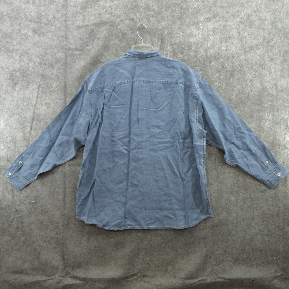 Tommy Bahama Shirt Men's 1XB Blue Long Sleeve Sea Glass Breezer Relax New DEFECT - Picture 2 of 11